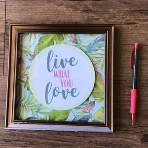 Tropical Framed Quote, Home Decor